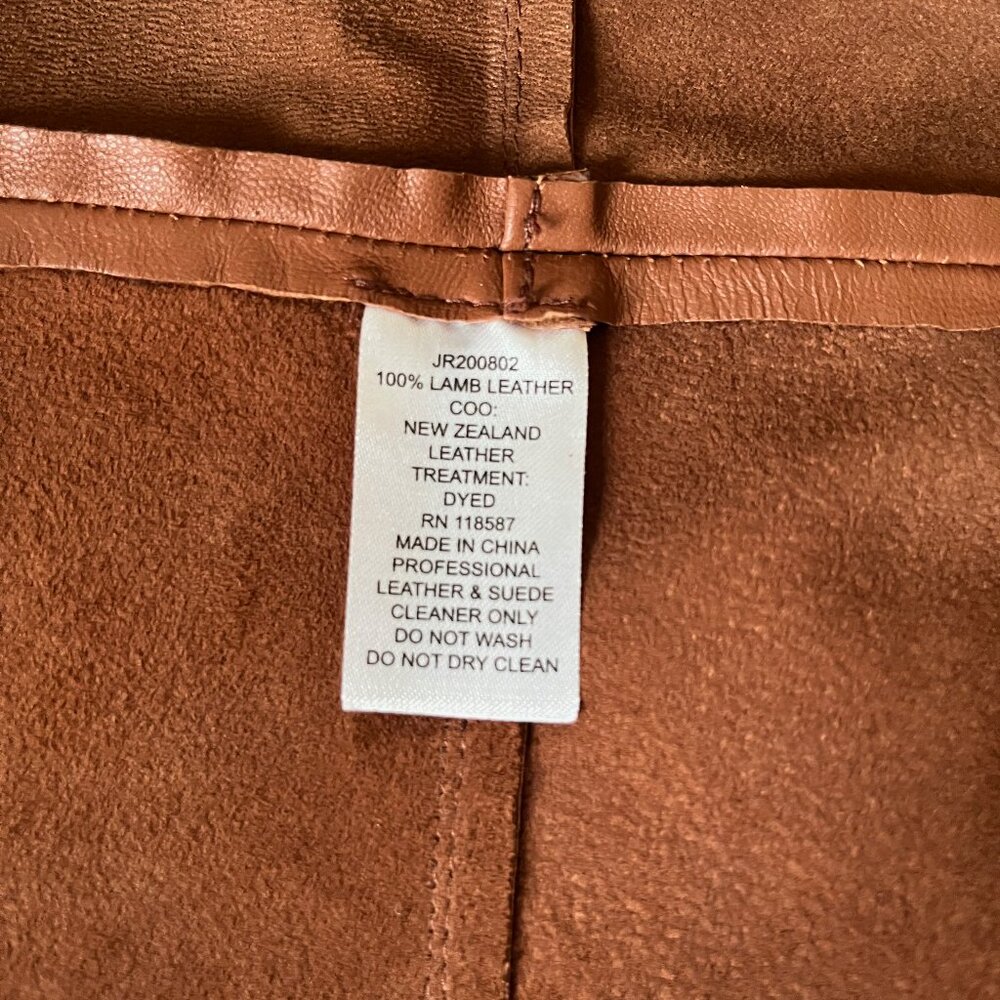 Jason Wu 100% Leather Tie Front Wrap Skirt - 2 - Picture 3 of 13